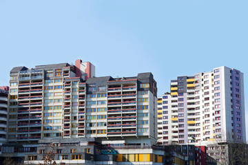 Ihme-Zentrum in Hannover Germany is a dilapidated residential housing estate                       ...