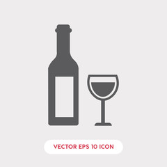 bottle and glass of red wine