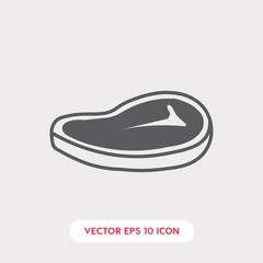 steak meat icon vector