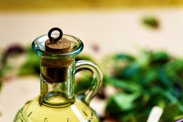 Olive oil with different spices