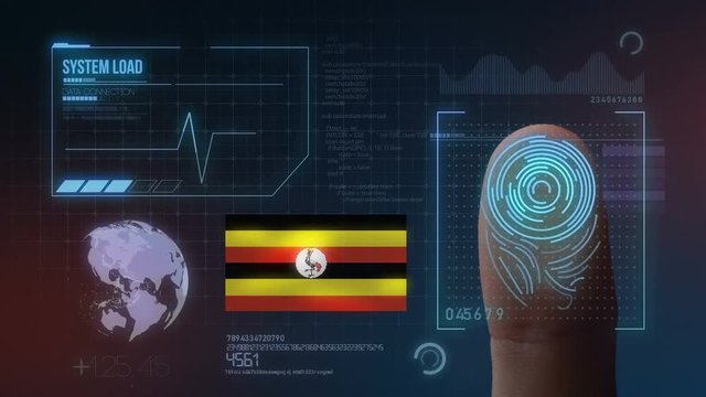 Finger Print Biometric Scanning Identification System. Uganda Nationality
