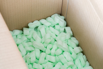 Packing Peanuts in the box