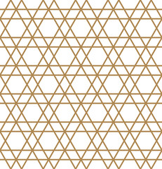 Abstract Geometric Seamless pattern .Brown lines on white background