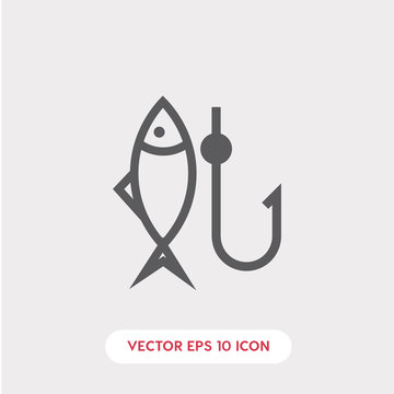fishing icon vector