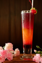 butterfly pea punch mocktails