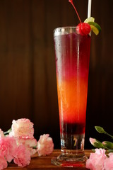 butterfly pea punch mocktails