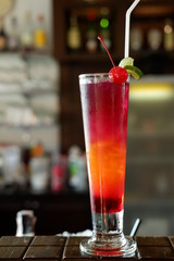 butterfly pea punch mocktails