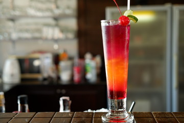 butterfly pea punch mocktails