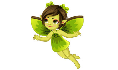 Cute little kiwi fairy