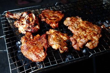 Grilled pork ribs, Grilled pork shoulder ribs, Cooking camp