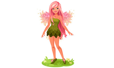 Pink wings Fairy