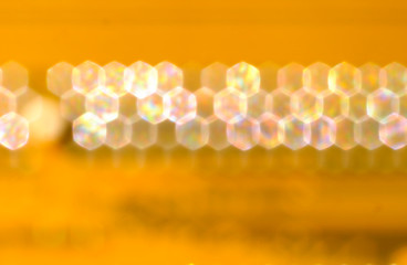 Blur  bokeh and orange color background