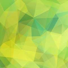 Geometric pattern, polygon triangles vector background in green  tone. Illustration pattern