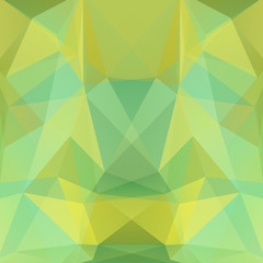 Fototapeta premium Polygonal vector background. Can be used in cover design, book design, website background. Vector illustration. Pastel yellow, green, blue colors.