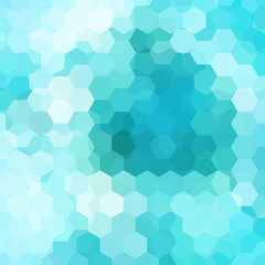 Obraz na płótnie Canvas Abstract background consisting of blue, white hexagons. Geometric design for business presentations or web template banner flyer. Vector illustration