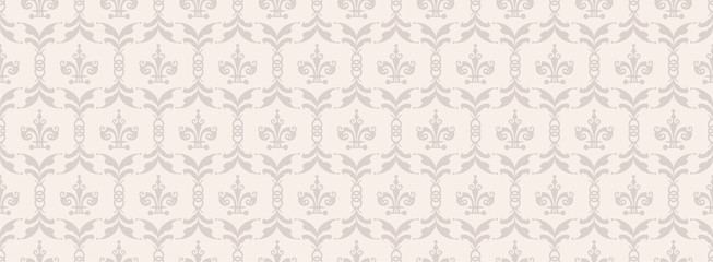 Vintage background. Seamless pattern for your design. Wallpaper pattern. Horizontal poster. Interior design, postcards, books, rugs, wrapping paper, web design. Vector image