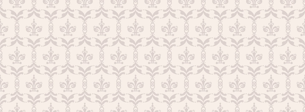 Vintage background. Seamless pattern for your design. Wallpaper pattern. Horizontal poster. Interior design, postcards, books, rugs, wrapping paper, web design. Vector image
