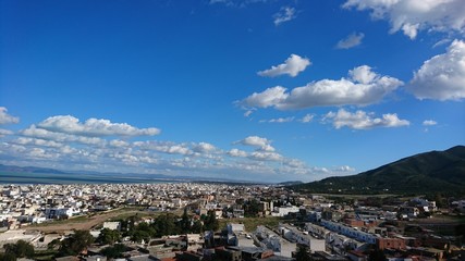 Fototapeta premium awesome blue sky with a beautiful cloud