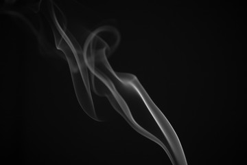 Smoke on Black Background