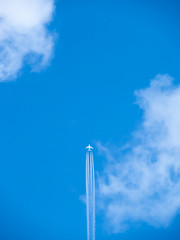 White Airplane Flying up