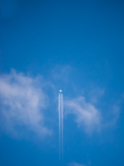 White Airplane Flying up