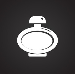 Bottle icon on black background for graphic and web design, Modern simple vector sign. Internet concept. Trendy symbol for website design web button or mobile app