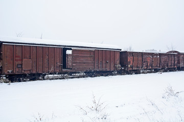 Winter and snow on the rails