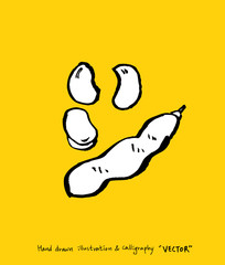 농산물 일러스트 / 손으로 그린 과일과 채소 그림