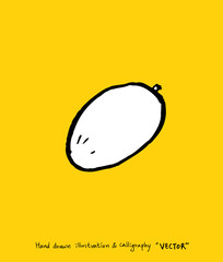 농산물 일러스트 / 손으로 그린 과일과 채소 그림