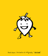 농산물 일러스트 / 손으로 그린 과일과 채소 그림