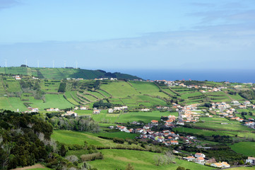 Rural views of the island of Faial.Azores.