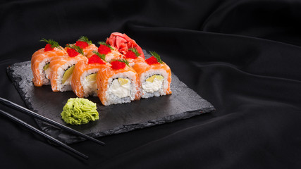 philadelphia sushi with salmon