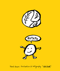 농산물 일러스트 / 손으로 그린 과일과 채소 그림