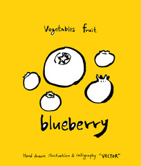농산물 일러스트 / 손으로 그린 과일과 채소 그림