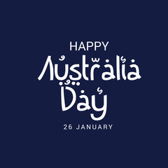 Fototapeta na wymiar illustration of a Background for Happy Australia Day.