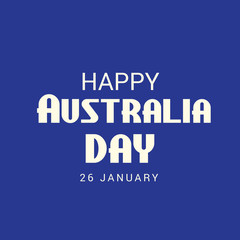 illustration of a Background for Happy Australia Day.