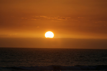 sunset on Panama Beach