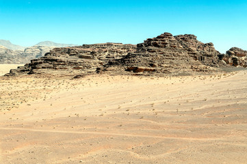 Wadi Rum desert in Jordan