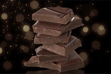 Chocolate, Dark Chocolate, Stack.