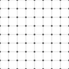 Abstract seamless pattern. Dots. Geometric fashion design print.  Furniture upholstery. Monochrome wallpaper