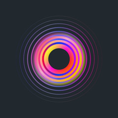 fluid gradient circle