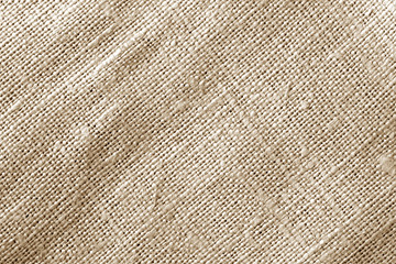 Cotton cloth texture in brown color.