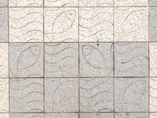 Fish and Water floor tiles