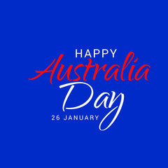 illustration of a Background for Happy Australia Day.