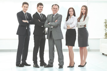 Fototapeta premium full growth.a group of successful business people