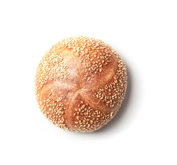 Sesame seed bread roll (German Kaiserbroetchen)