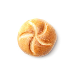 Kaiserbroetchen (German for emperor bread roll) isolated on white