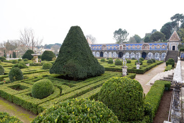 Palacio dos Marqueses da Fronteira in cloud day