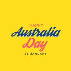 illustration of a Background for Happy Australia Day.