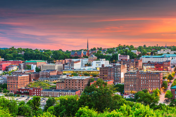 Lynchburg, Virginia, USA downtown city skyline